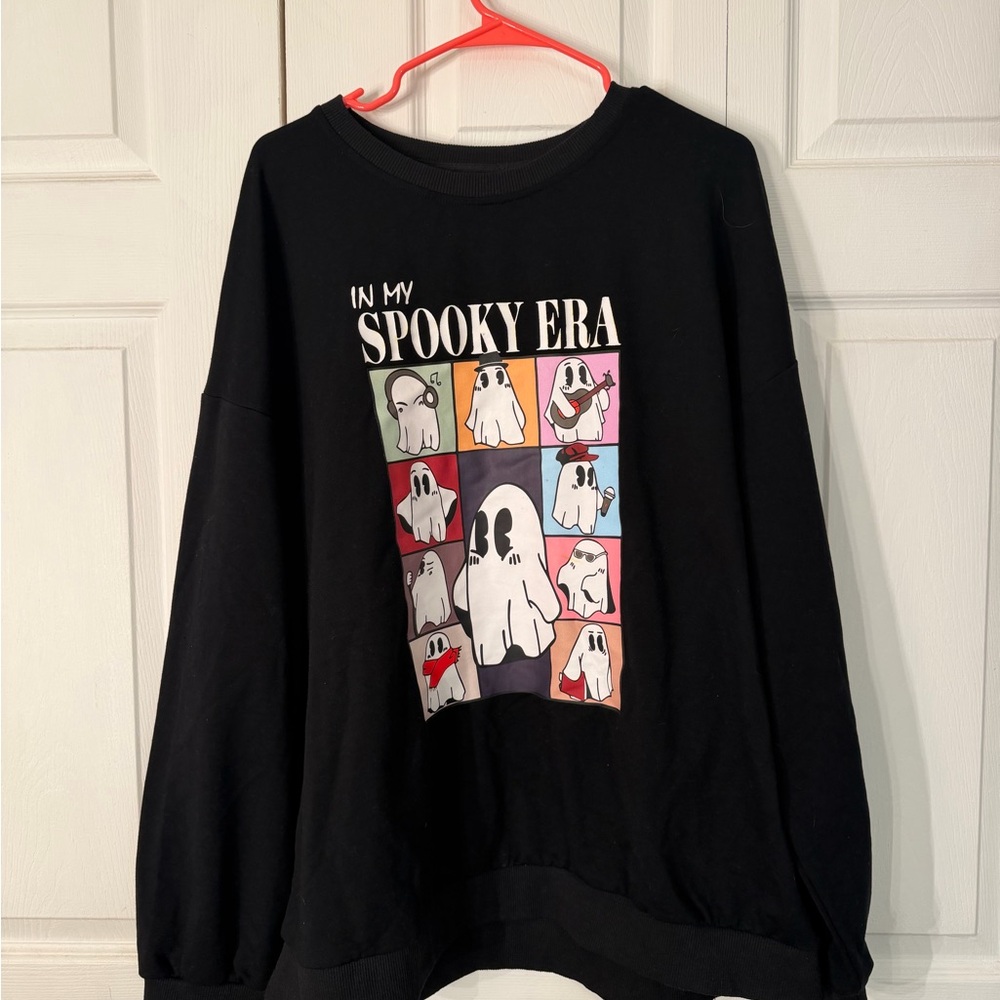 Black 'Spooky Era' Graphic Sweatshirt